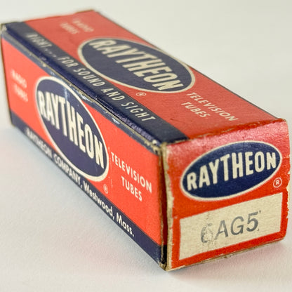 (1) Tested Raytheon 6AG5 Tube with Box Code G10 Sharp Cutoff Pentode Tube