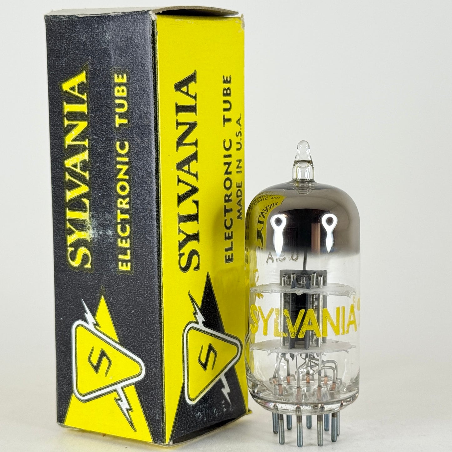 (1) Tested Sylvania 6AT8A Tube and Box Code de JAL Triode Pentode Converter Tube