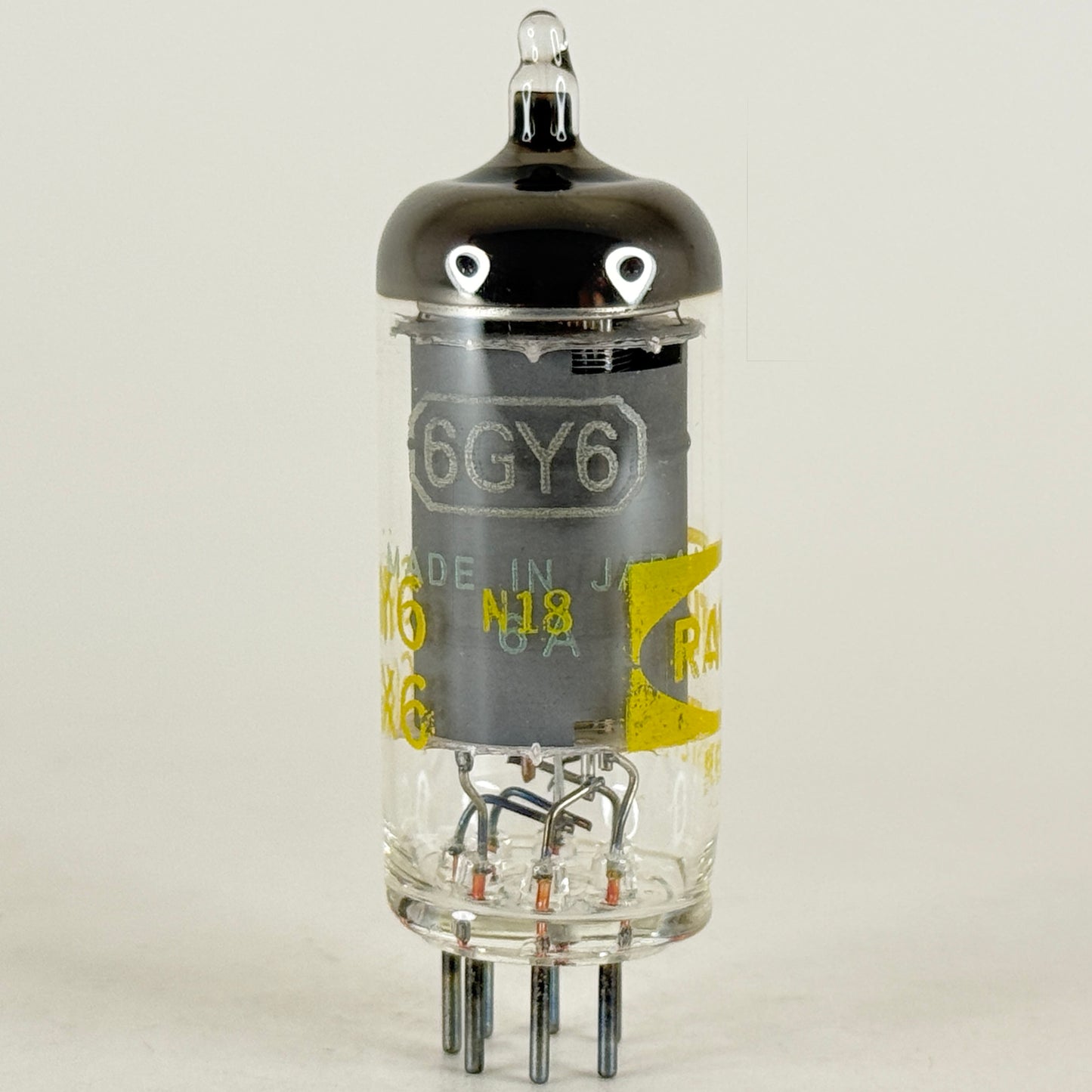 (1) Tested Raytheon 6GY6 6GX6 Tube with Box Japan Date Code N18 Pentode Tube