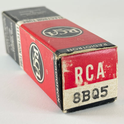 (1) Tested Strong RCA 8BQ5 Tube and Box Date Code NG Power Pentode Vacuum Tube