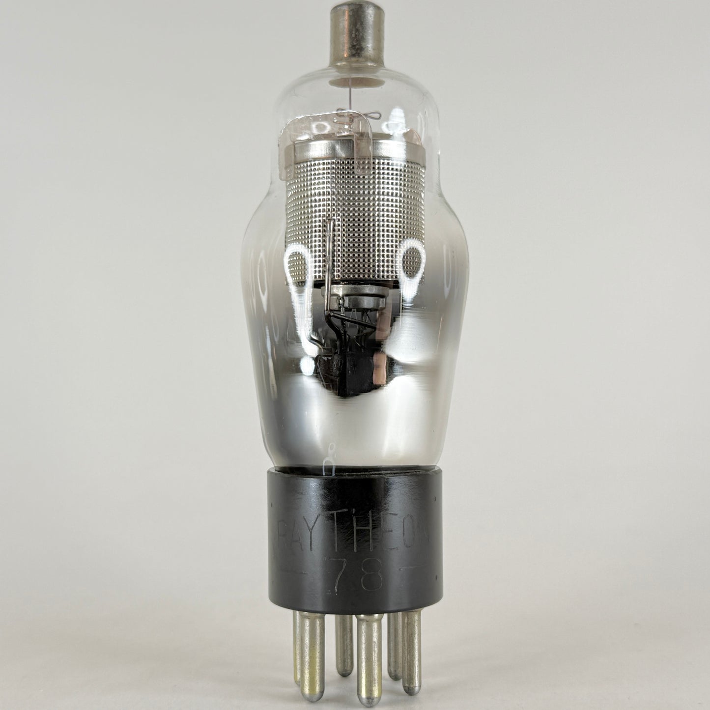 (1) Tested Raytheon Type 78 Tube Engraved Base Shouldered Pentode Vacuum Tube