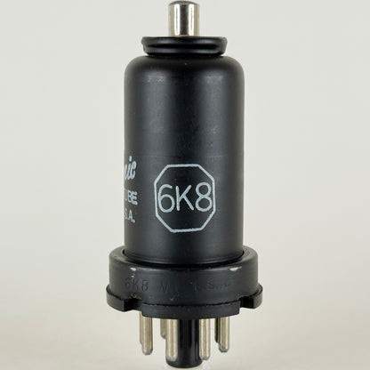 (1) Tested GE 6K8 Tube Date Code 60-35 General Electric Pentode Vacuum Tube