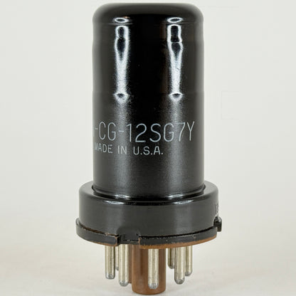 (1) Tested GE JAN CG 12SG7Y Tube Code 61-17 Mil Spec Remote Cutoff Pentode Tube
