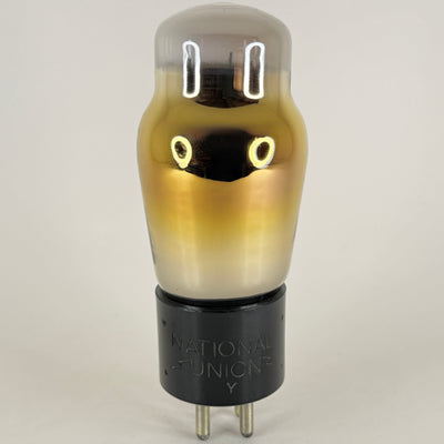 (1) Tested Strong National Union Type 01A Tube Gold Glass Shouldered ST Code Y