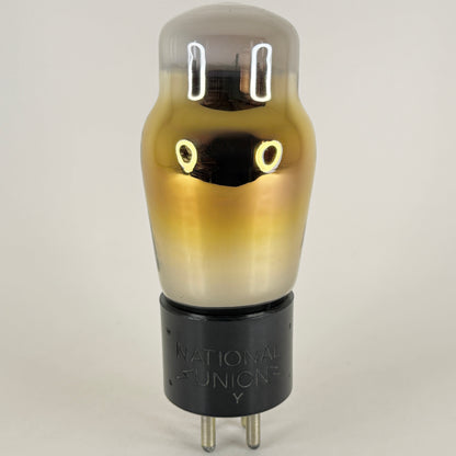 (1) Tested Strong National Union Type 01A Tube Gold Glass Shouldered ST Code Y