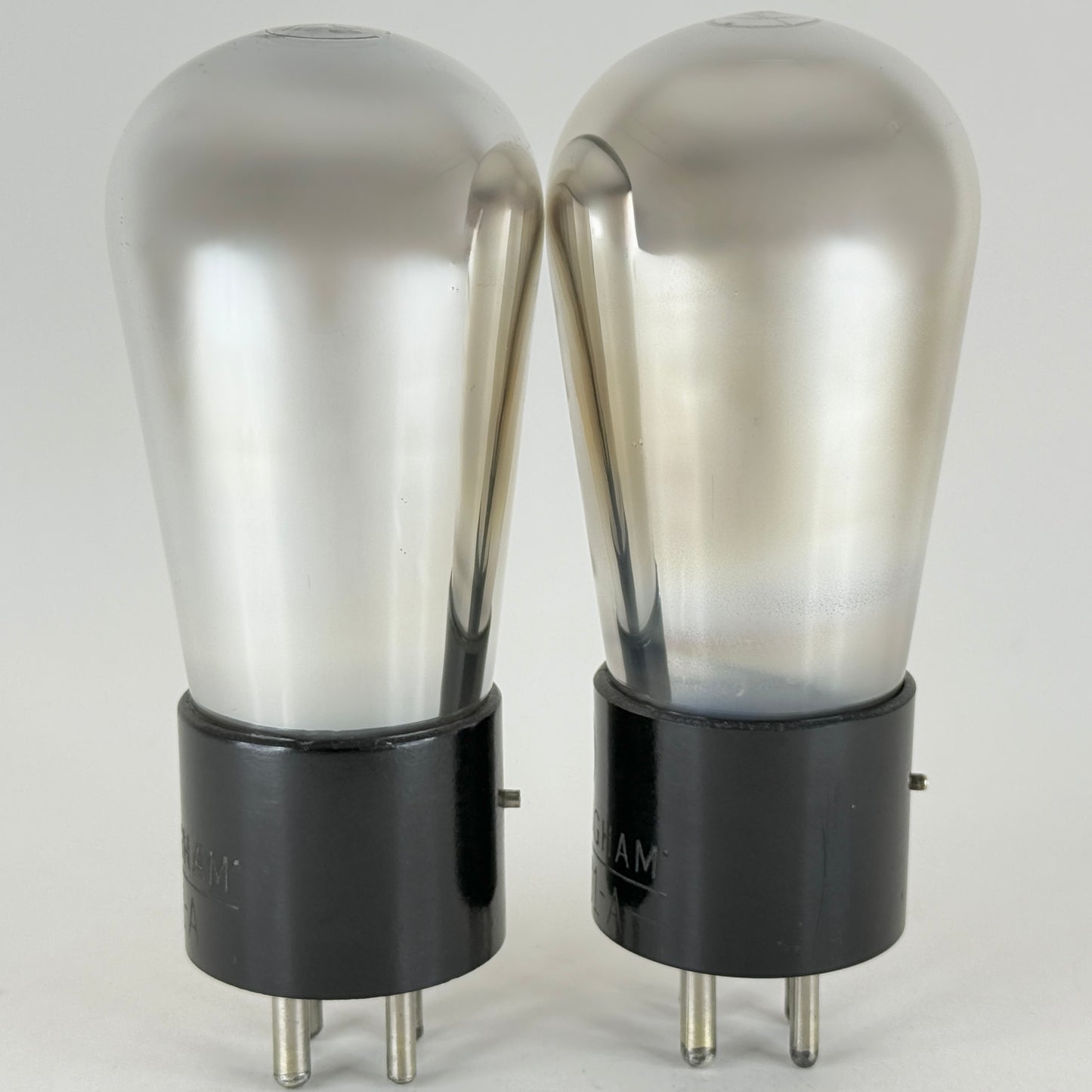 Tested Matched Pair Cunningham CX 301 A Tubes Type 01A Tubes Globe Brass Pins