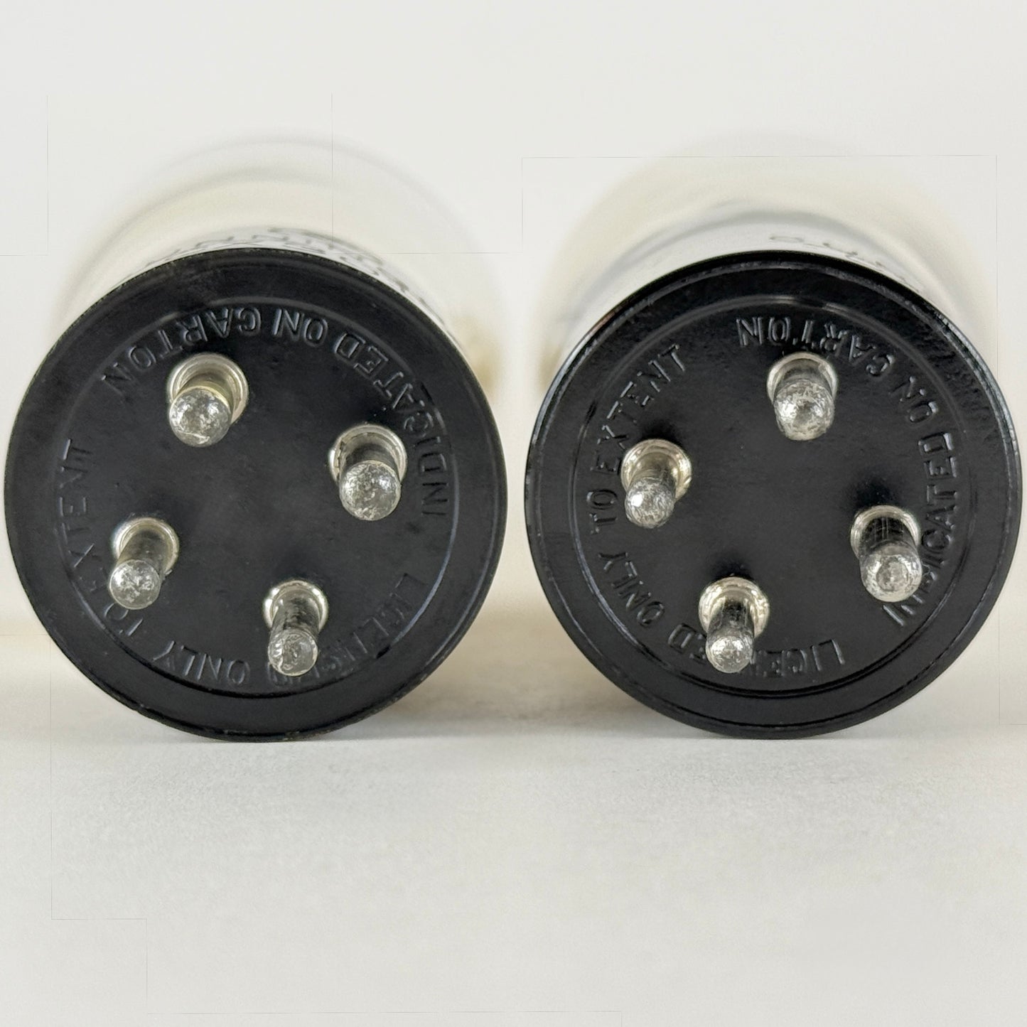 Tested Matched Pair Cunningham CX 301 A Tubes Type 01A Tubes Globe Brass Pins
