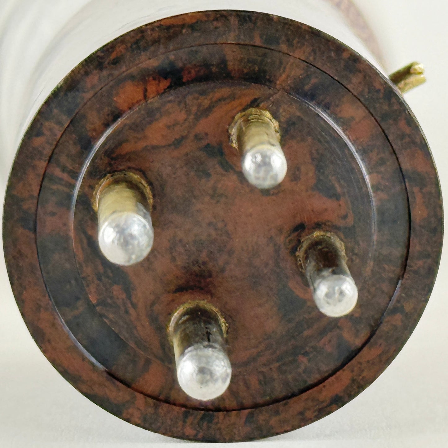(1) Tested Perryman PA 171 Tube Type 71A Marbled Brown Bakelite Base Globe