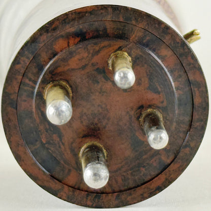 (1) Tested Perryman PA 171 Tube Type 71A Marbled Brown Bakelite Base Globe