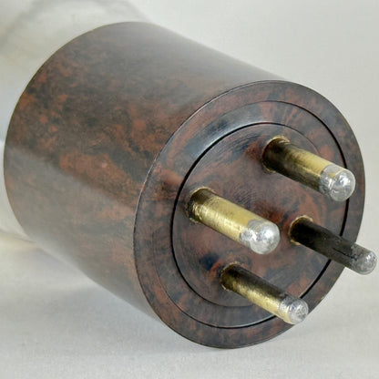 (1) Tested Perryman PA 171 Tube Type 71A Marbled Brown Bakelite Base Globe