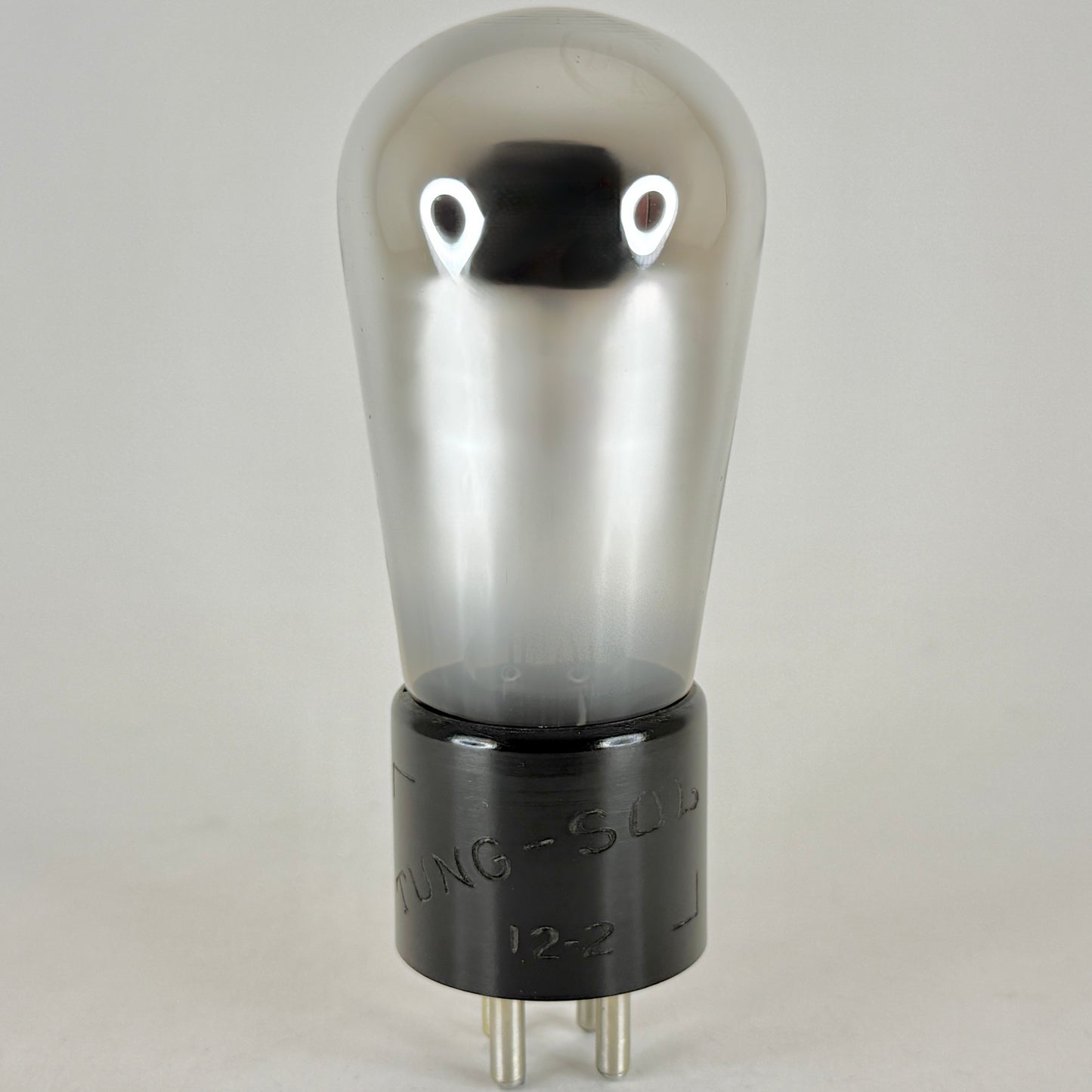 (1) Tested Tung Sol 201-A Tube Type 01A Tube Engraved Base Globe Tube Code 12-2