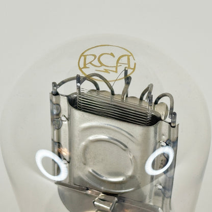 (1) Tested Strong RCA Radiotron UX 200A Tube Type 00A Tube Engraved Base Globe