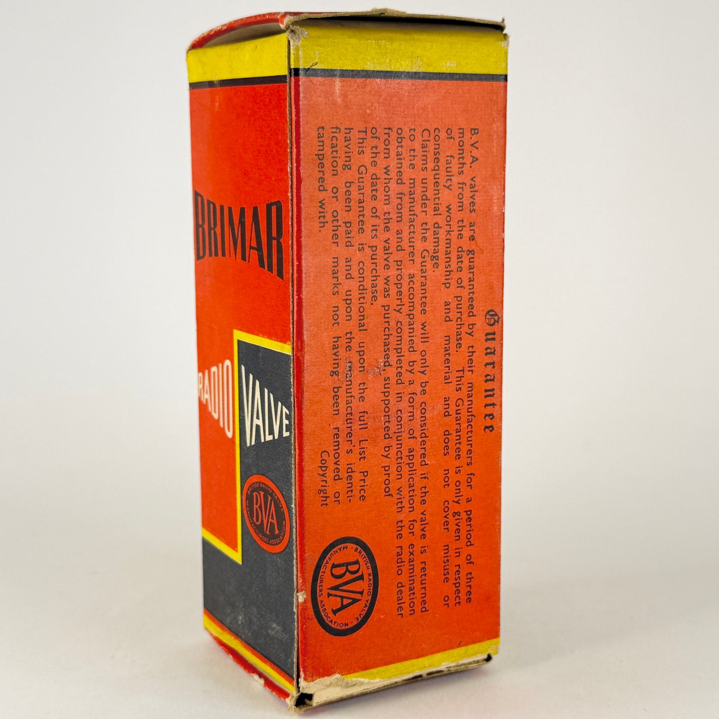 (1) Tested Strong Brimar 6A8G Tube with Box Made in England Pentagrid Converter