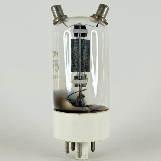 (1) Tested Strong Hytron HY75 Tube Dual Caps Ceramic Base Power Triode Tube
