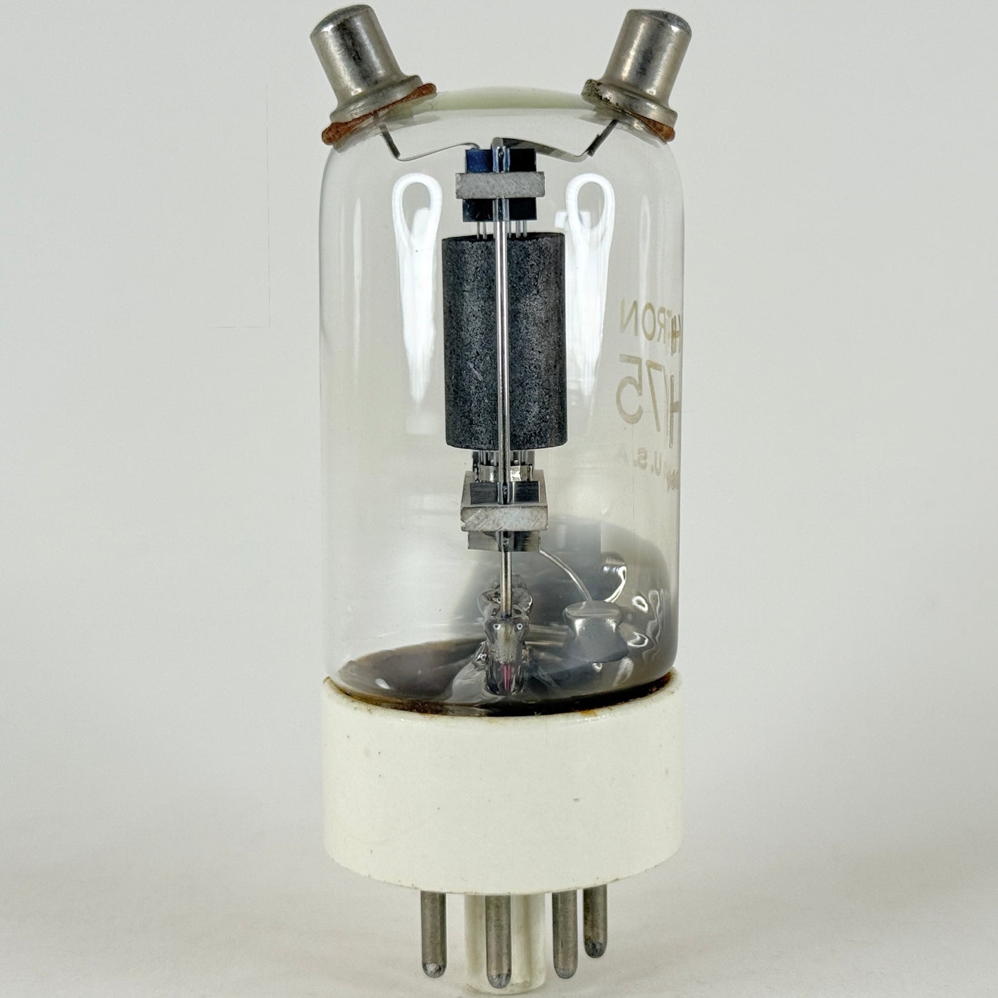 (1) Tested Strong Hytron HY75 Tube Dual Caps Ceramic Base Power Triode Tube