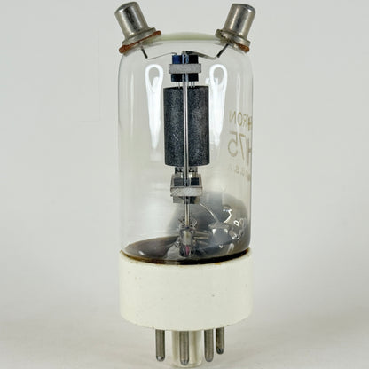 (1) Tested Strong Hytron HY75 Tube Dual Caps Ceramic Base Power Triode Tube