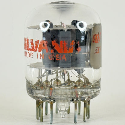 (1) Tested Sylvania 6U10 Tube Red Letters Code gl ACF Three Section Compactron