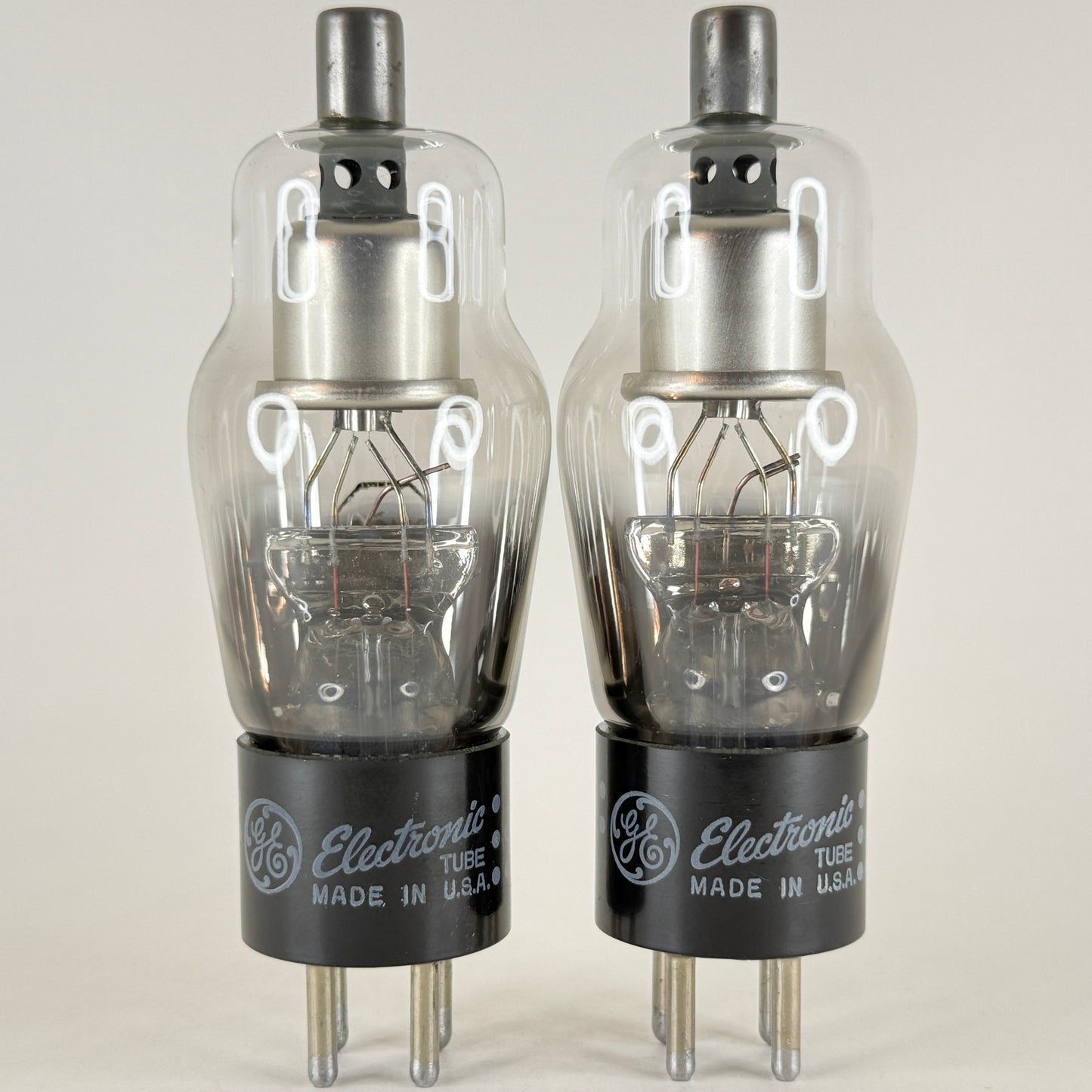 Tested Matched Pair GE 2X2A Tubes Codes 57-13 Half Wave High Vacuum Rectifiers