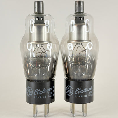Tested Matched Pair GE 2X2A Tubes Codes 57-13 Half Wave High Vacuum Rectifiers