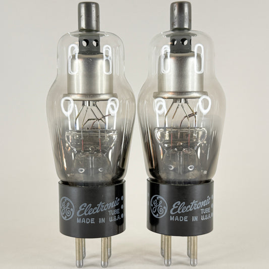 Tested Matched Pair GE 2X2A Tubes Codes 57-13 Half Wave High Vacuum Rectifiers