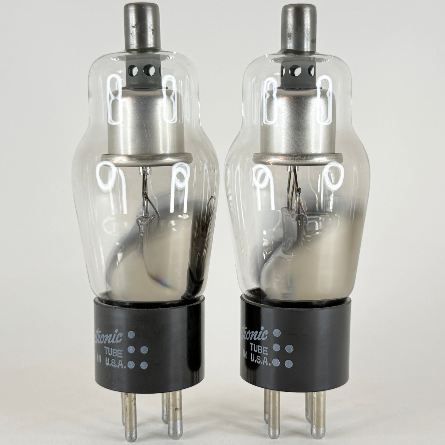 Tested Matched Pair GE 2X2A Tubes Codes 57-13 Half Wave High Vacuum Rectifiers