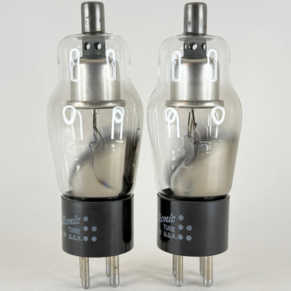 Tested Matched Pair GE 2X2A Tubes Codes 57-13 Half Wave High Vacuum Rectifiers