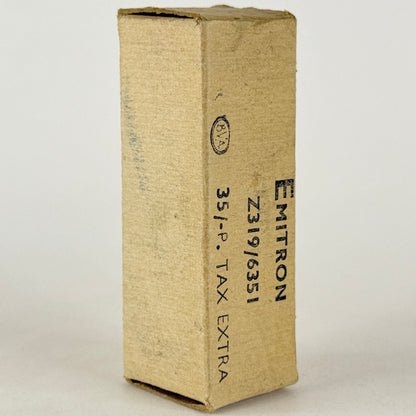 Untested Emitron Z319 6351 Tube with Box Made in England Pentode Vacuum Tube