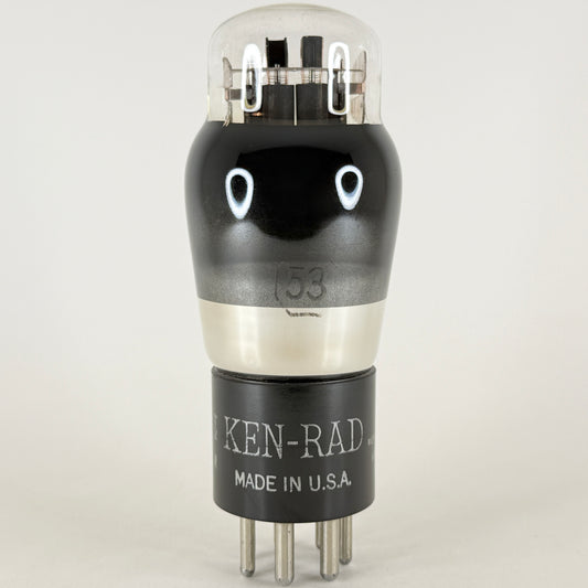 (1) Tested Ken Rad Type 53 Tube Date Code T2R Double Triode Vacuum Tube