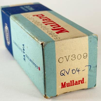 Untested Mullard CV309 QV04-7 Tube with Box Code B3D3 Great Britain Beam Power