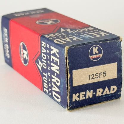 (1) Tested Ken Rad 12SF5 Tube with Original Box Date Code 743 Triode Vacuum Tube