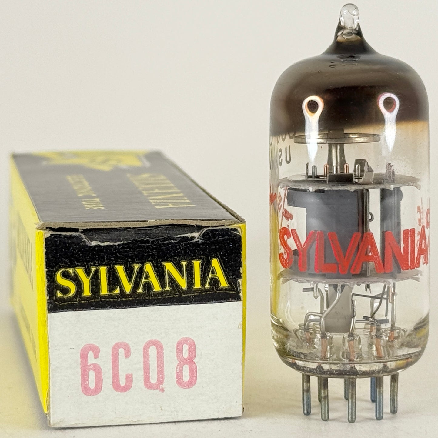 (1) Tested 1969 Sylvania 6CQ8 Tube Red Letters & Box Code dc AFS Triode Tetrode