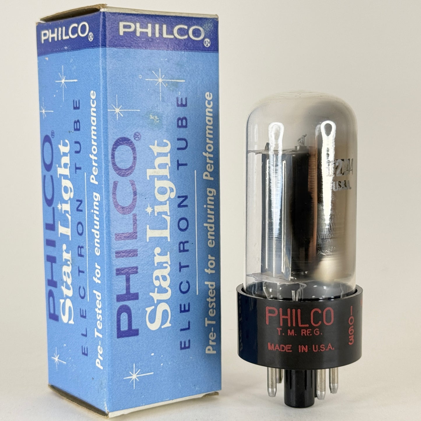 (1) Tested Philco Starlight 12D4 Tube with Box Code DBW Half Wave Rectifier (a)