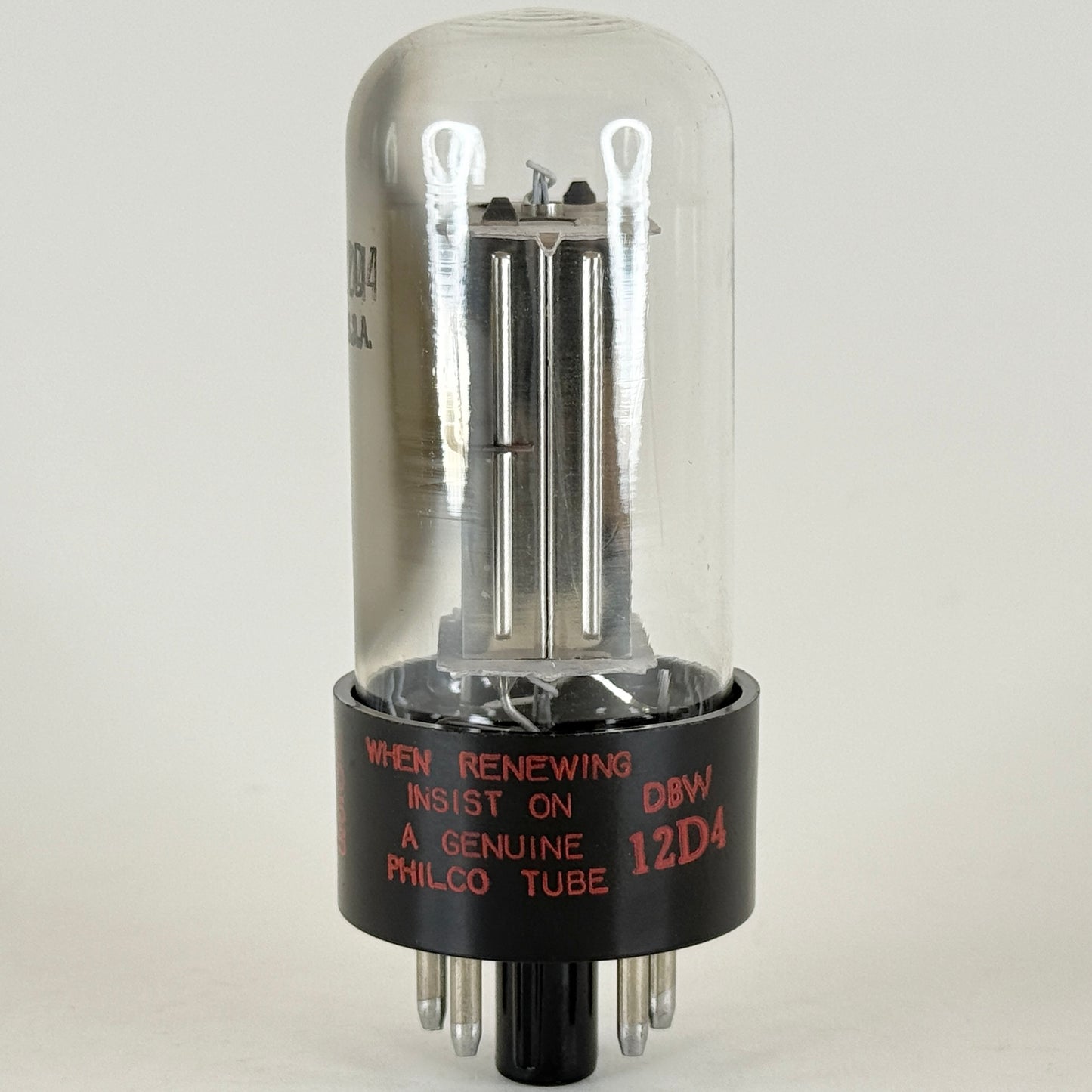 (1) Tested Philco Starlight 12D4 Tube with Box Code DBW Half Wave Rectifier (a)