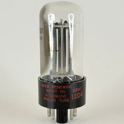 (1) Tested Philco Starlight 12D4 Tube with Box Code DBW Half Wave Rectifier (a)