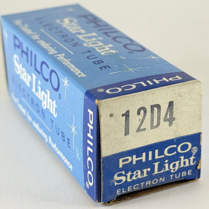 (1) Tested Philco Starlight 12D4 Tube with Box Date Code DBW Rectifier Tube (b)