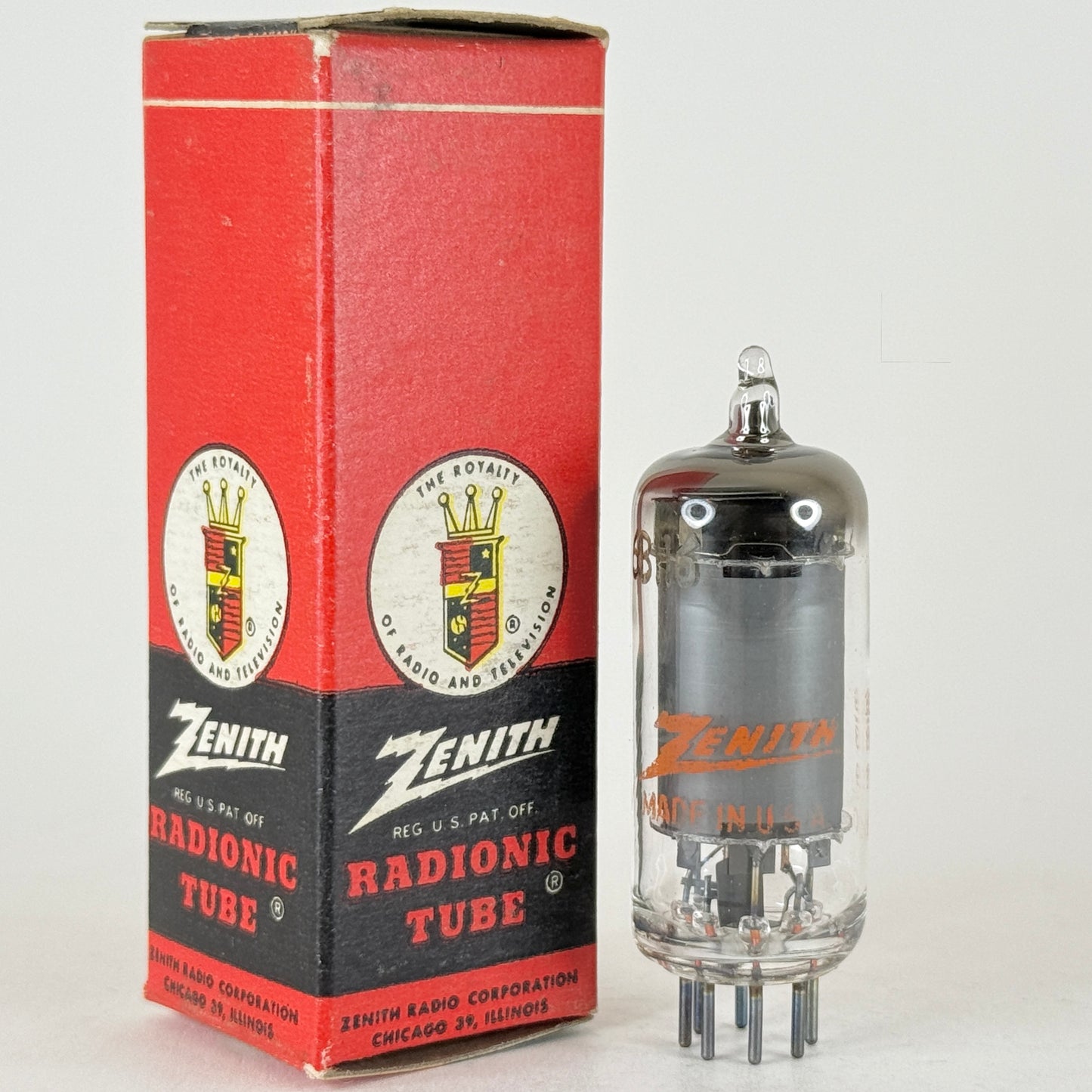 (1) Tested Zenith 6BH6 Tube with Box Date Code 9-39 Pentode Vacuum Tube