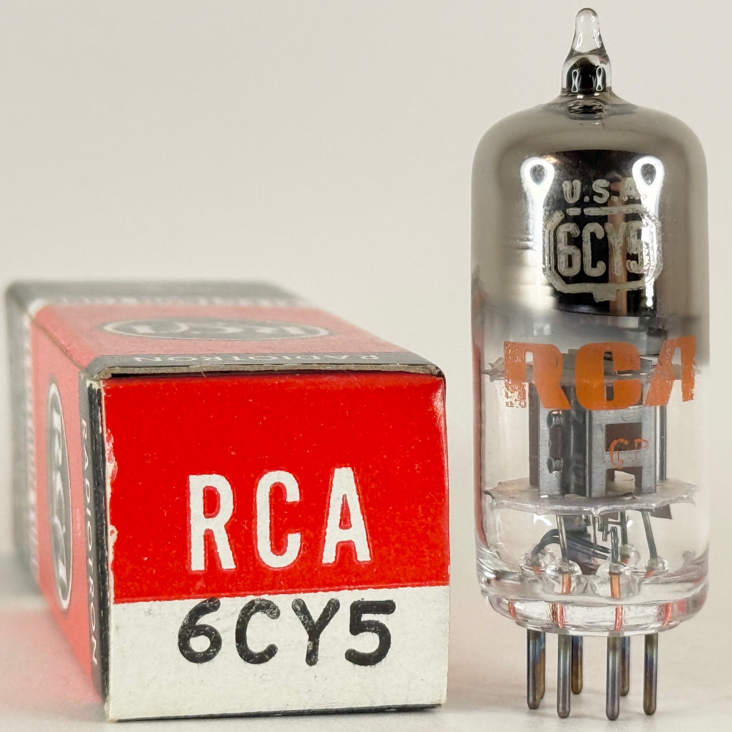 (1) Tested RCA 6CY5 Tube with Box Date Code GP Sharp Cutoff Tetrode Vacuum Tube
