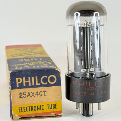 (1) Tested Philco 25AX4GT Tube with Box Date Code 56-26 25AX4 GT Tube (a)
