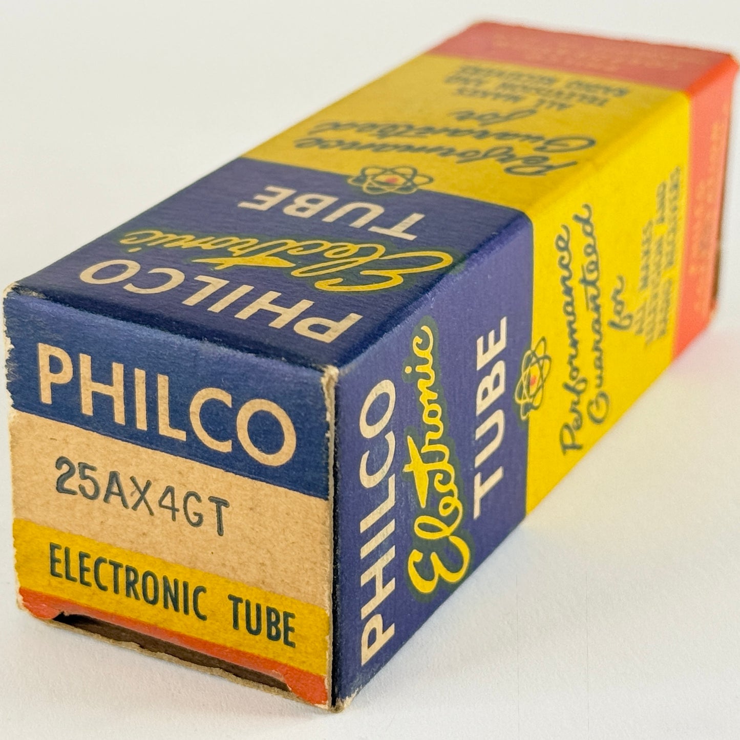 (1) Tested Philco 25AX4GT Tube and Box Date Code 56-26 25AX4 GT Vacuum Tube (b)