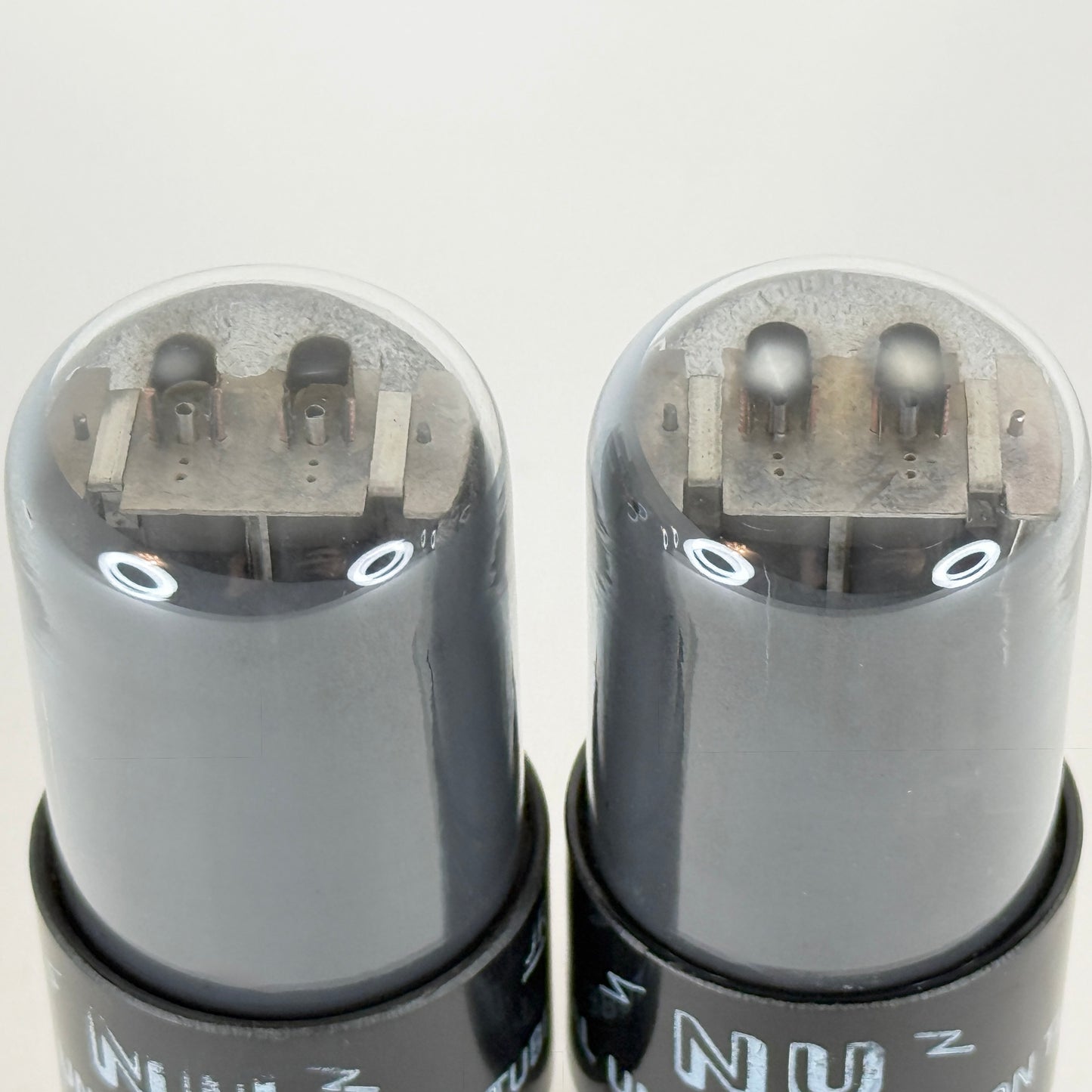 Tested Matched Pair Gray Smoke National Union 6N7GT/G Tubes and Boxes Codes JR