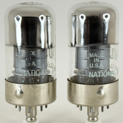 Tested Matched Pair National Union 7A8 Tubes and Boxes Codes LU Loctal Tubes (a)