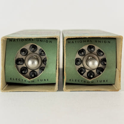 Tested Matched Pair National Union 7A8 Tubes and Boxes Codes LU Loctal Tubes (a)