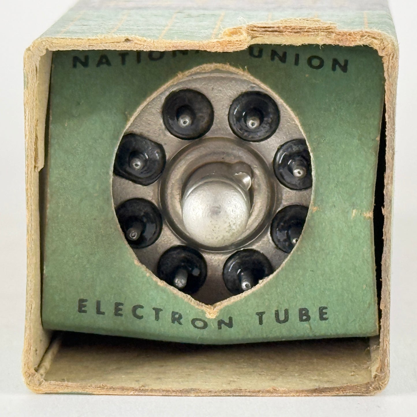 (1) Tested National Union 7A8 Tube with Box Code LU Loctal Octode Converter (b)