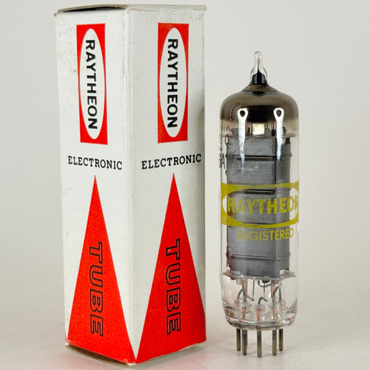 (1) Tested Raytheon 6AS5 Tube with Box Made in Taiwan Date Code E14 Pentode Tube