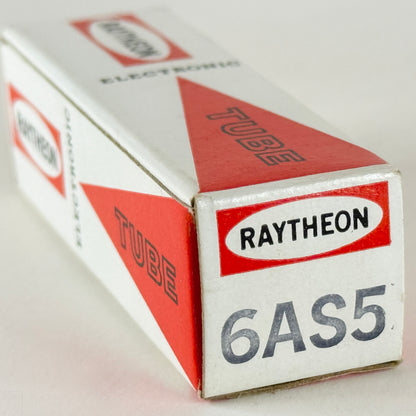 (1) Tested Raytheon 6AS5 Tube with Box Made in Taiwan Date Code E14 Pentode Tube