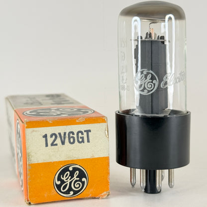 (1) Tested GE 12V6GT Tube with Box Code FI General Electric Beam Power Tube