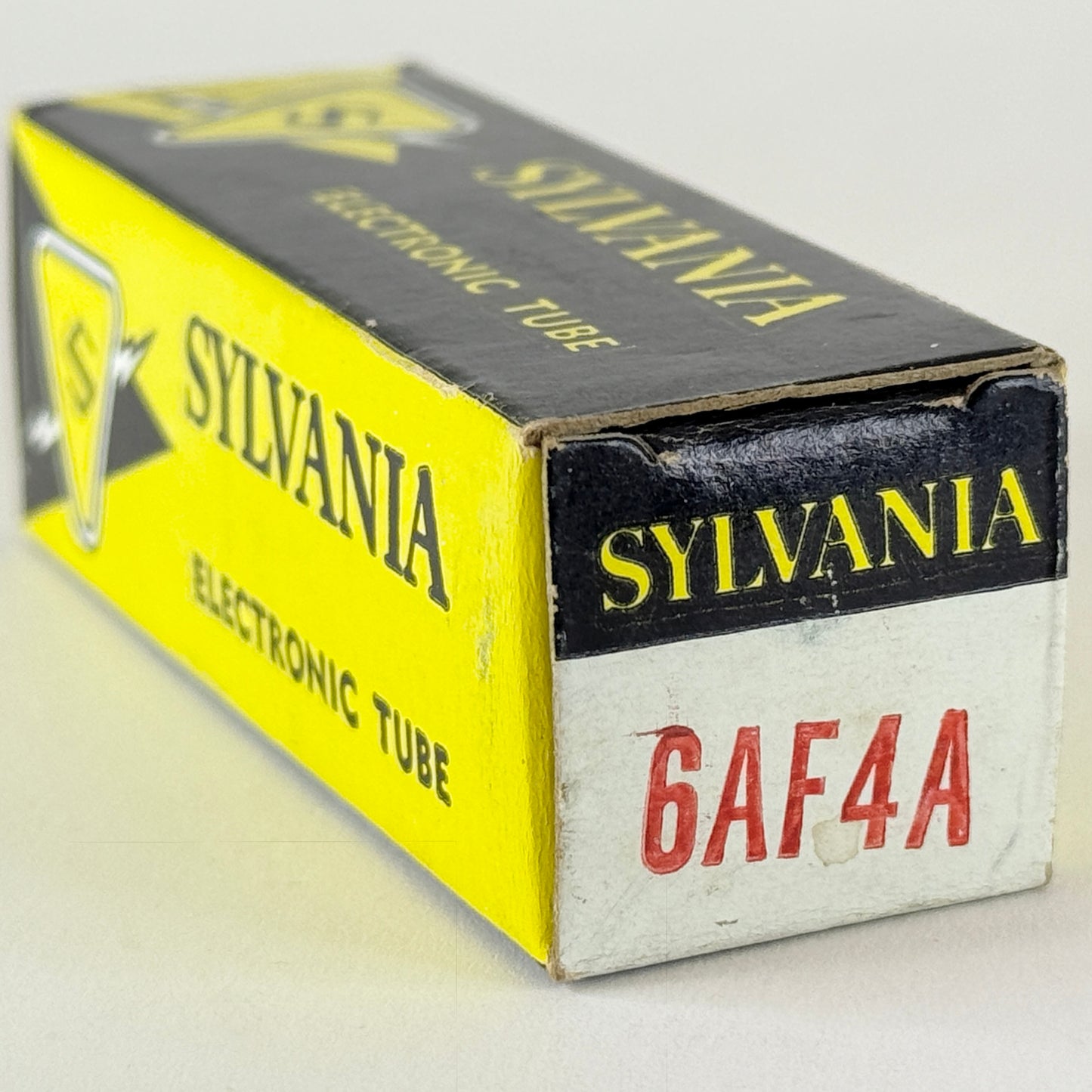 (1) Tested 1964 Sylvania 6AF4A Tube Red Letters with Box Code lb AVV Triode 6AF4