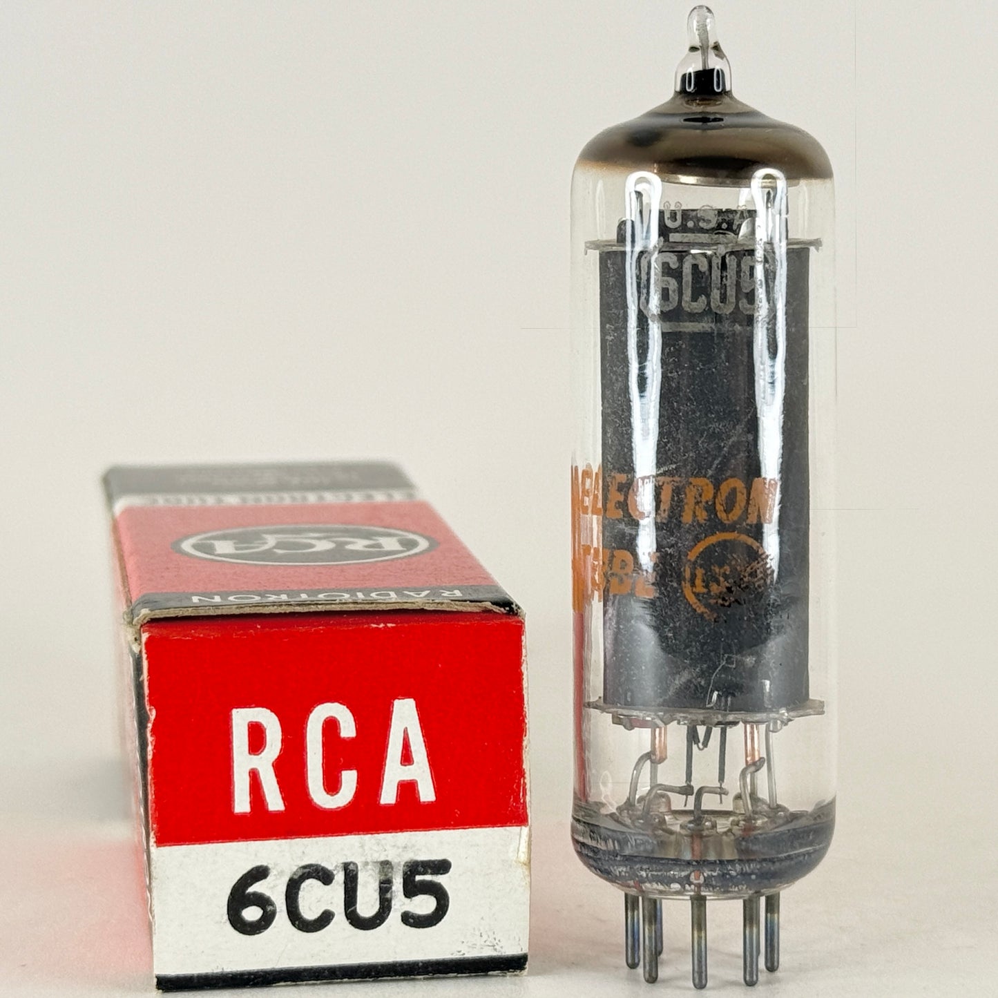 (1) Tested 1968 RCA 6CU5 with Box Code CB Black Plate Beam Power Pentode Tube