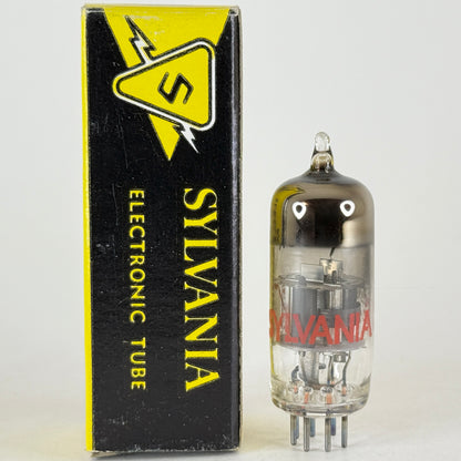 (1) Tested 1970 Sylvania 6BZ6 Tube Red Letters with Box Code ec ABZ Pentode