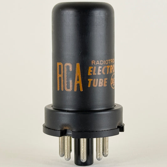 (1) Tested RCA 6SK7 Tube Code MX Remote Cutoff Pentode Metal Vacuum Tube